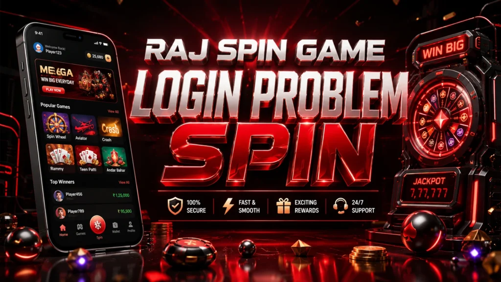 Raj Spin Game Login Problem step by step troubleshooting guide preview